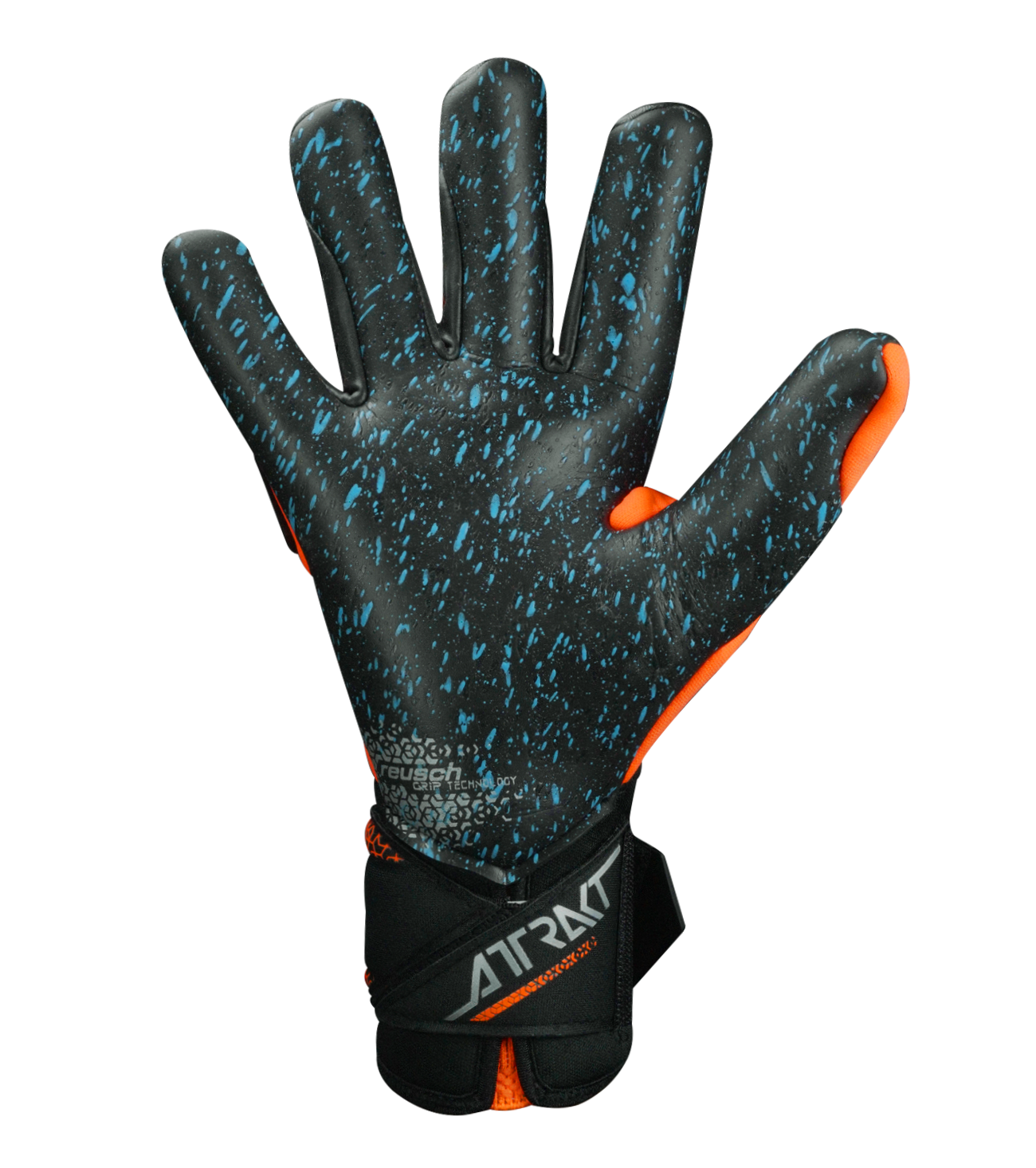Guantes de portero Reusch Attrakt Fusion Carbon 3D, con palma Reusch Grip Fusion de alto agarre, corte anatómico y refuerzos Carbon® 3D en el dorso. Guantes de portero de futbol profesionales, usados por Meret y Szczęsny, ideales para máximo control y protección en cualquier superficie.