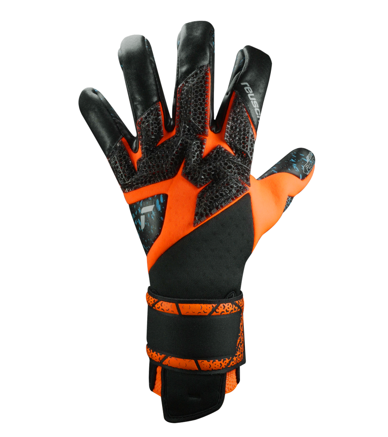 Guantes de portero Reusch Attrakt Fusion Carbon 3D, con palma Reusch Grip Fusion de alto agarre, corte anatómico y refuerzos Carbon® 3D en el dorso. Guantes de portero de futbol profesionales, usados por Meret y Szczęsny, ideales para máximo control y protección en cualquier superficie.
