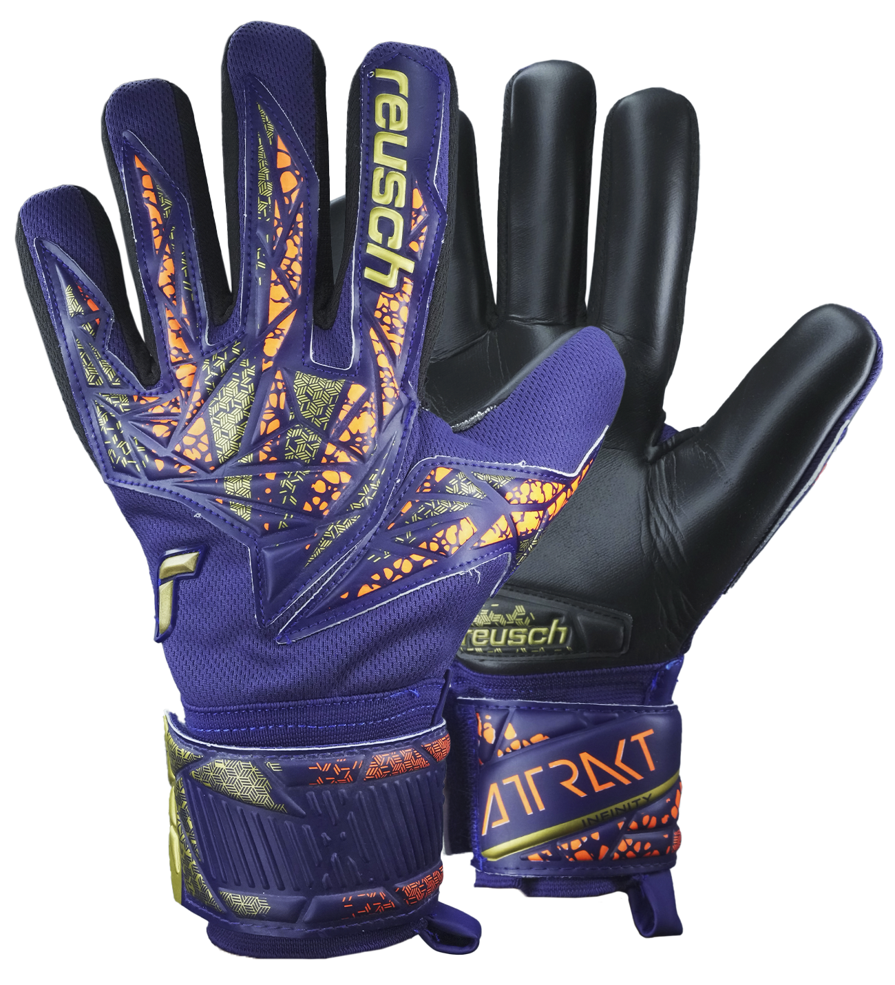 Guantes de portero de futbol Reusch Attrakt Infinity NC Premium unokeeper 0 