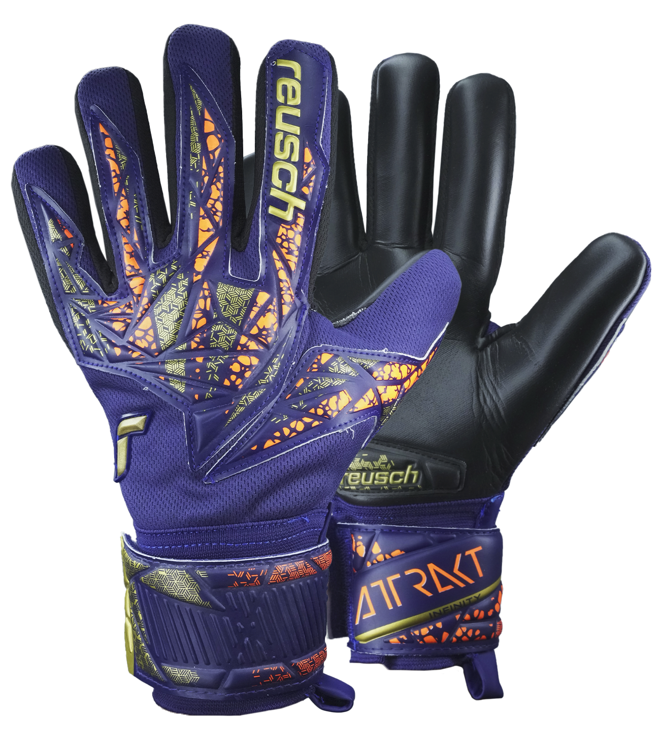Guantes de portero de futbol Reusch Attrakt Infinity NC Premium unokeeper 0 