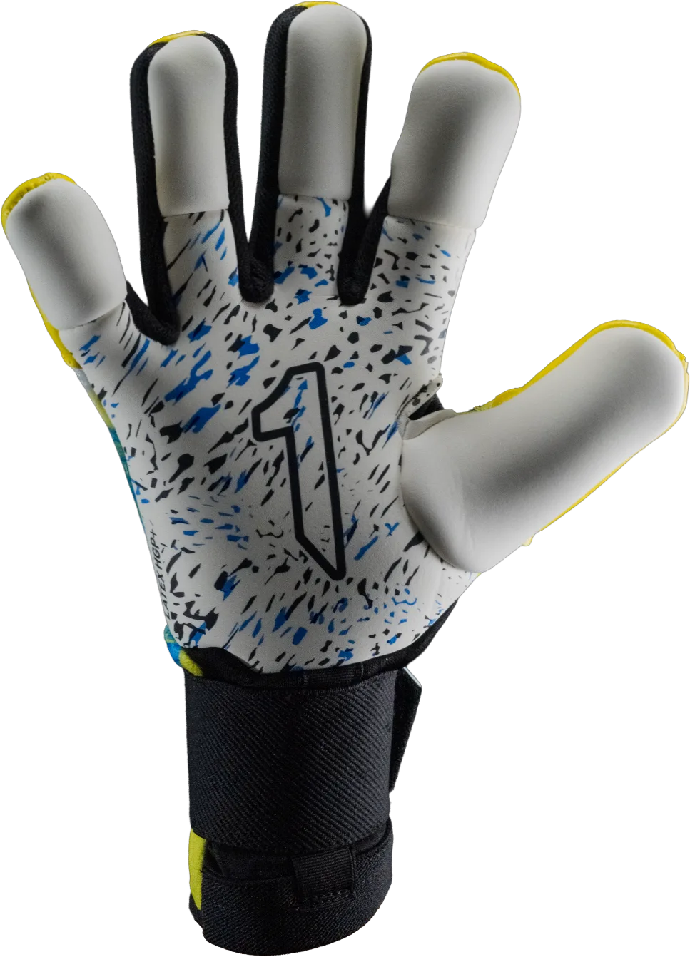 Guantes de Portero Rinat Asimetrik Aero Prime Amarillo / Azul / Blanco — foto 3