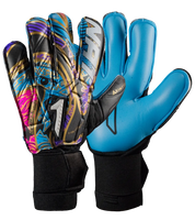 Guantes de Portero Rinat Asimetrik  Prime      Negro / Azul / Rosa