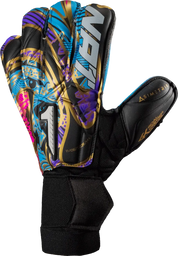 Guantes de Portero Rinat Asimetrik  Prime      Negro / Azul / Rosa