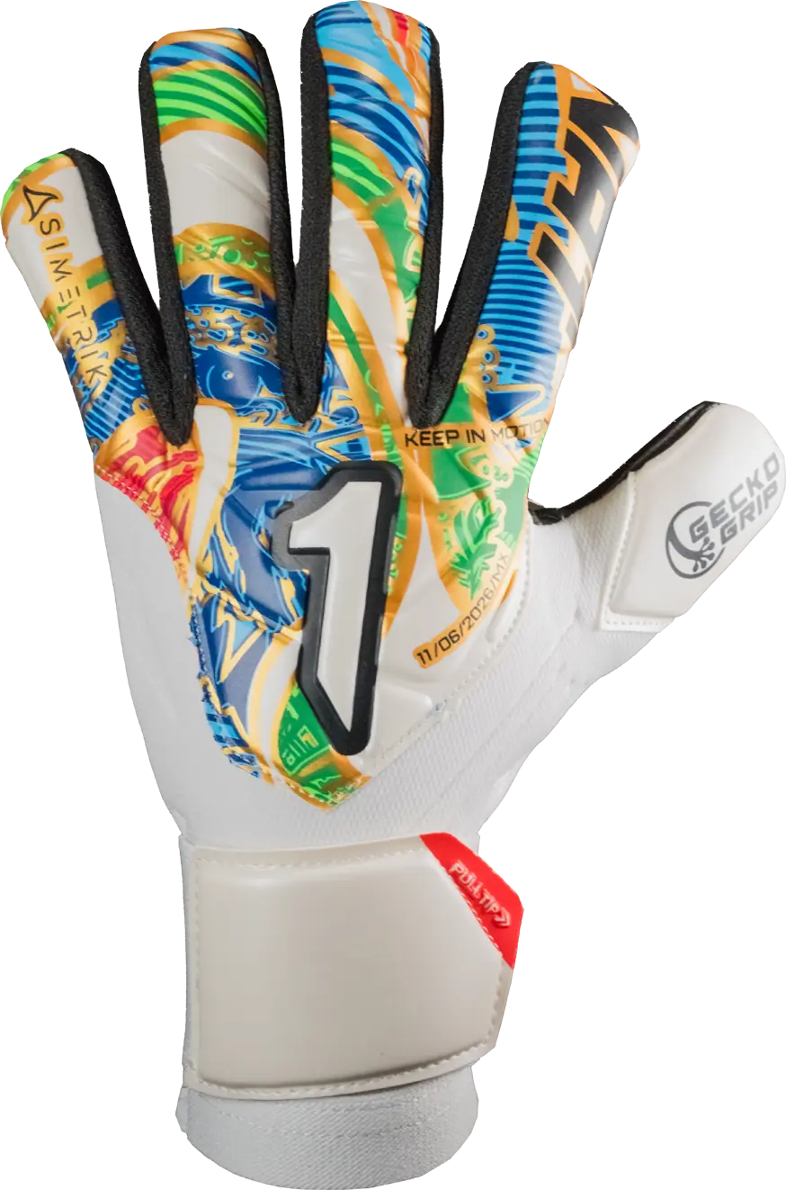 Guantes de Portero Rinat Asimetrik Training   Multicolor  / Blanco