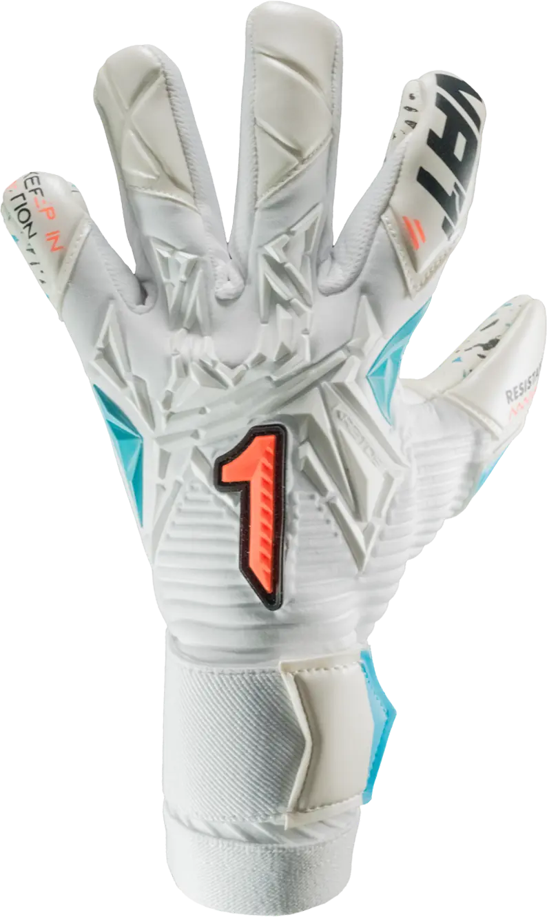 Guantes de Portero Rinat Kratos Evo    Blanco - Verde Aqua
