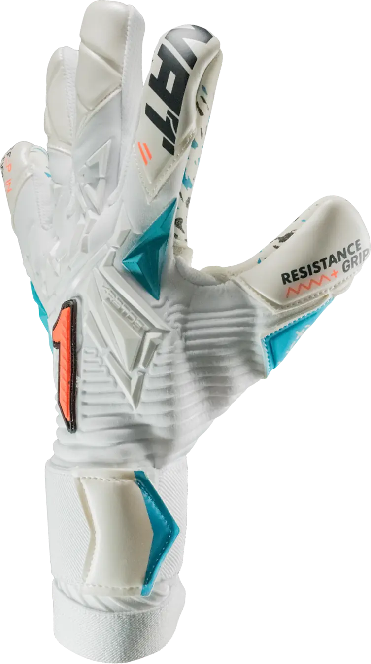 Guantes de Portero Rinat Kratos Evo    Blanco - Verde Aqua