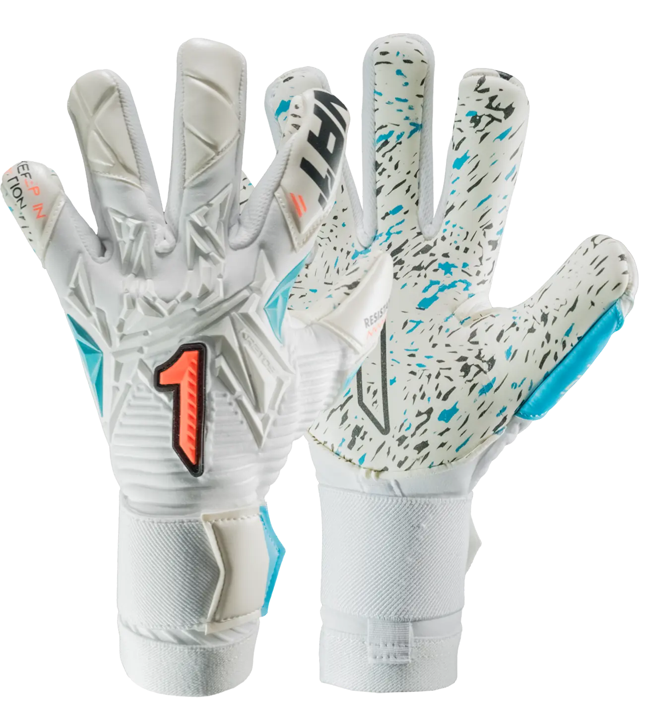 Guantes de Portero Rinat Kratos Evo Blanco - Verde Aqua