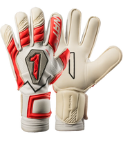 Guantes de portero Rinat Uno Premier Pro Rojo/Blanco, corte clásico, vista frontal