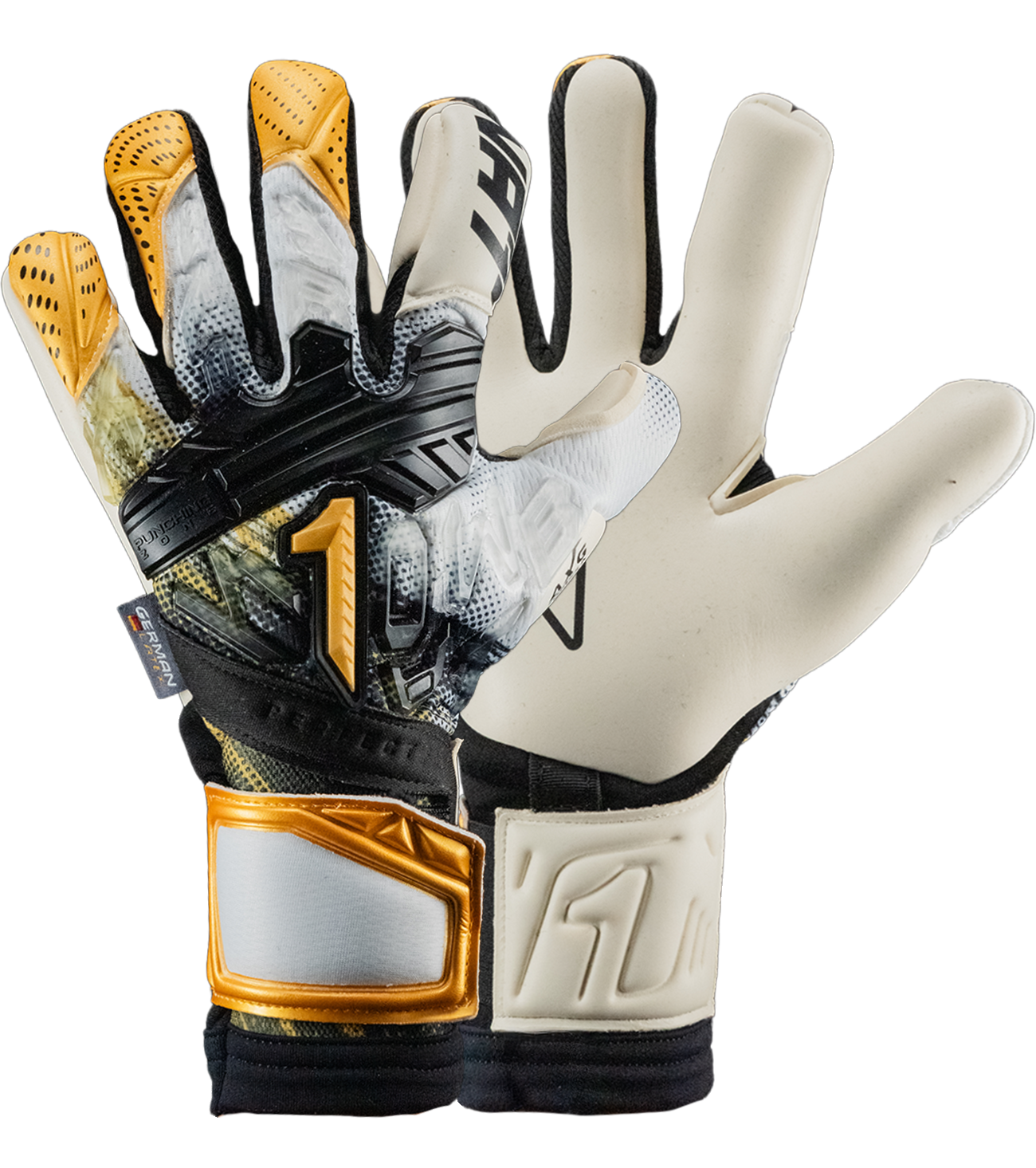Guantes de Portero Rinat Fiera  Pro Blanco/Oro