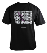T-Shirt Somos Diferentes 1K Negro