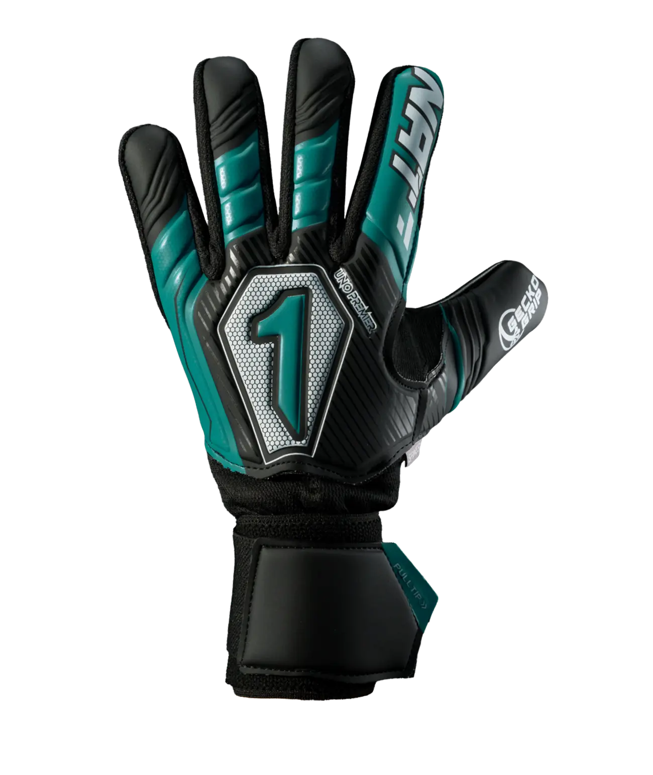 Guantes de Portero Rinat Uno Premier Training Spine Negro/ Verde Aqua