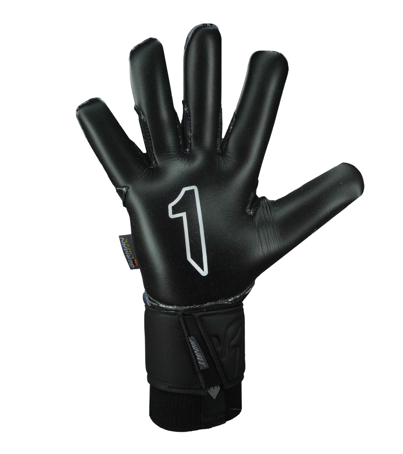 Guante De Portero de futbol Rinat Xtreme Guard Dominius Alpha Gris Negro 3