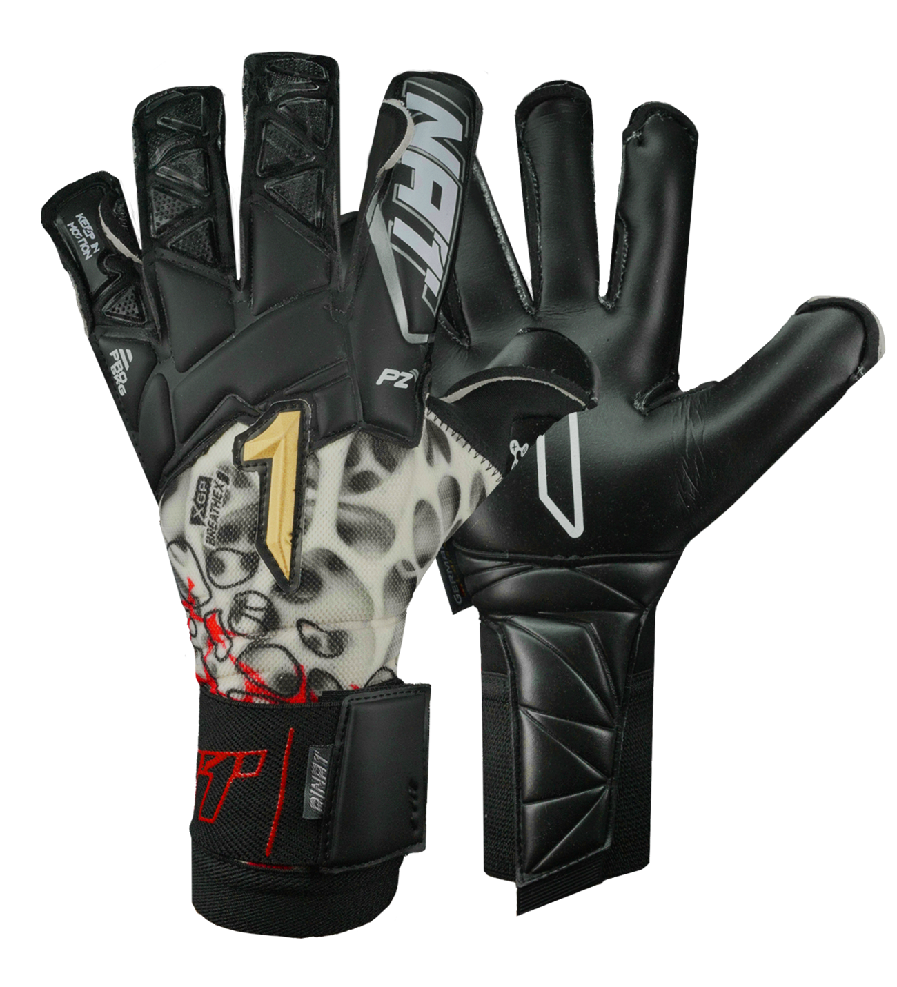 Guantes De Portero de futbol Rinat Xtreme Guard Dominius Pro Negro 0