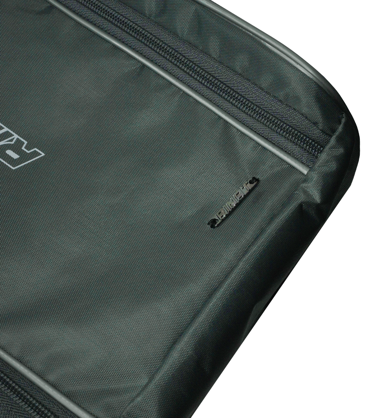 Zapatera Rinat negra, azul y gris para porteros y futbolistas; bolsa deportiva compacta, resistente y ligera, con compartimento principal espacioso para botas, ropa y accesorios, bolsillo interior para objetos pequeños, construcción durable que protege guantes y calzado, cierres resistentes de alta calidad, transporte ergonómico cómodo, diseño moderno con logo Rinat, ideal para entrenamientos, partidos y organización eficiente del equipo, compatible con cualquier uniforme.