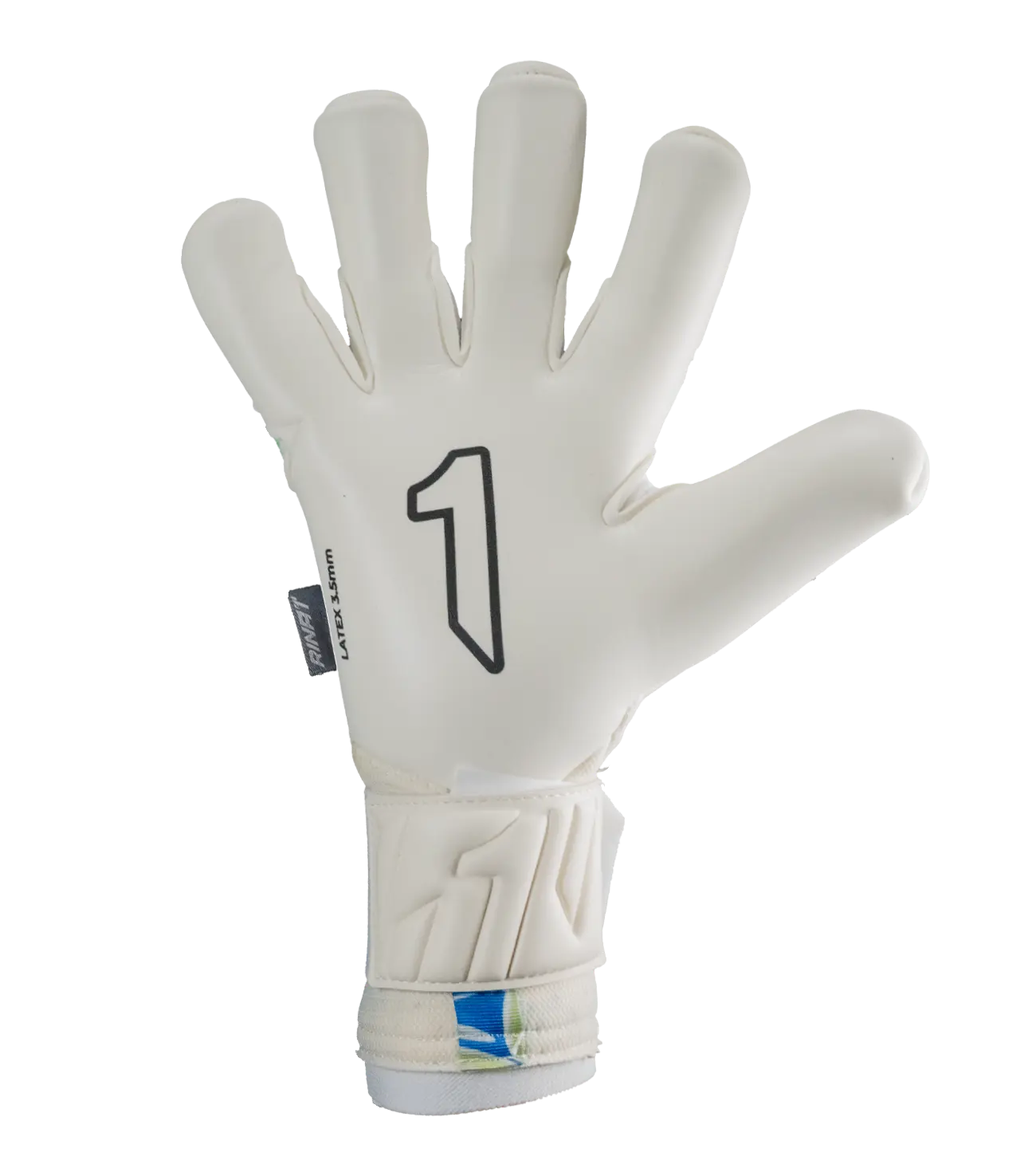 Guantes de Portero Rinat Asimetrik Aero PRO Azul/Verde/Rosa — foto 3