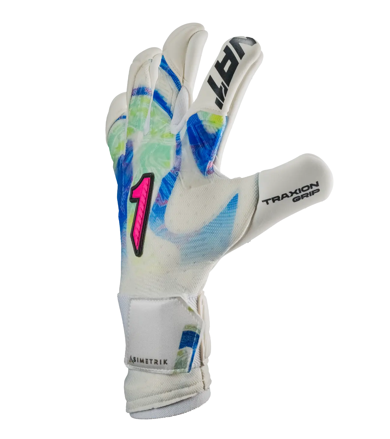 Guantes de Portero Rinat Asimetrik Aero PRO Azul/Verde/Rosa — foto 4