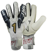 Guantes de portero de futbol Egotiko Vengador Alpha Premium Blanco 0