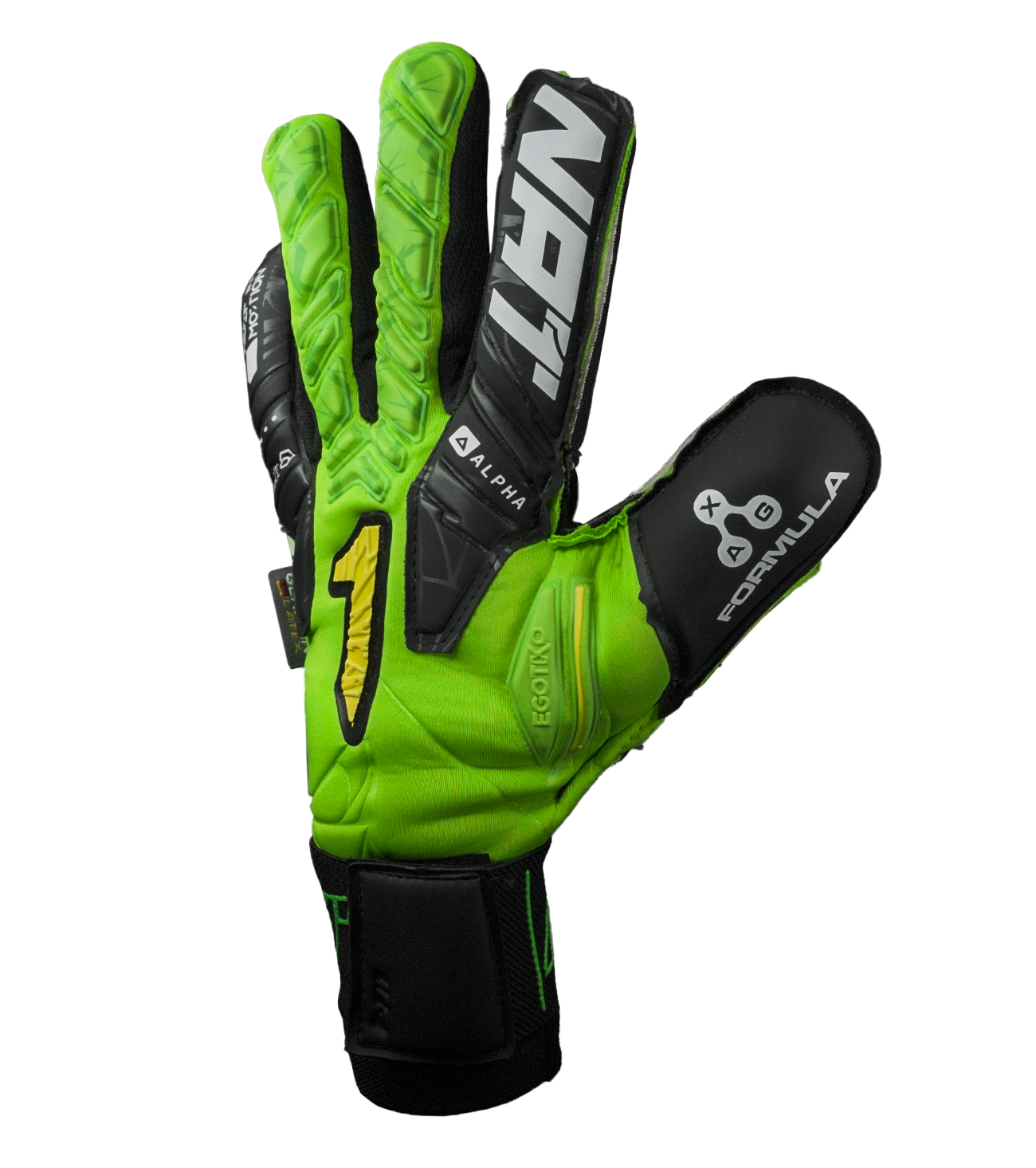 Guantes de portero de futbol Vengador Alpha Premium Verde 2