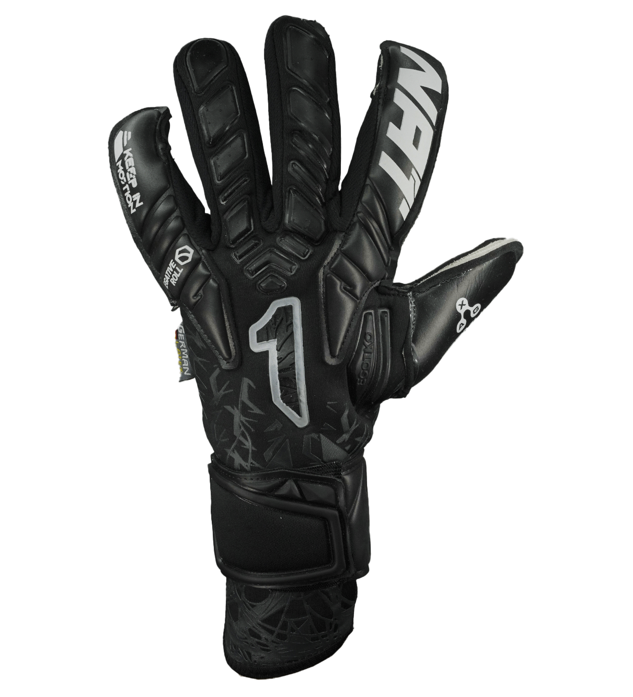 Guantes de portero de futbol Vengador Pro Negro 1