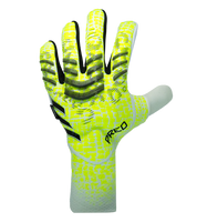 Guantes de portero de fútbol Adidas Predator Pro FS – con varillas FingerSave para protección, látex URG 2.0 de agarre profesional, corte negativo para control preciso y diseño sin correa de ajuste firme. Disponibles en UnoKeeper.