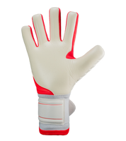 Guantes de portero Adidas Copa GL Pro con palma URG 2.0 de alto agarre, tecnología TipGrip para mayor control del balón, ajuste cómodo con correa elástica y diseño profesional White / Lucid Red ideales para máxima precisión, seguridad y rendimiento en cada partido.