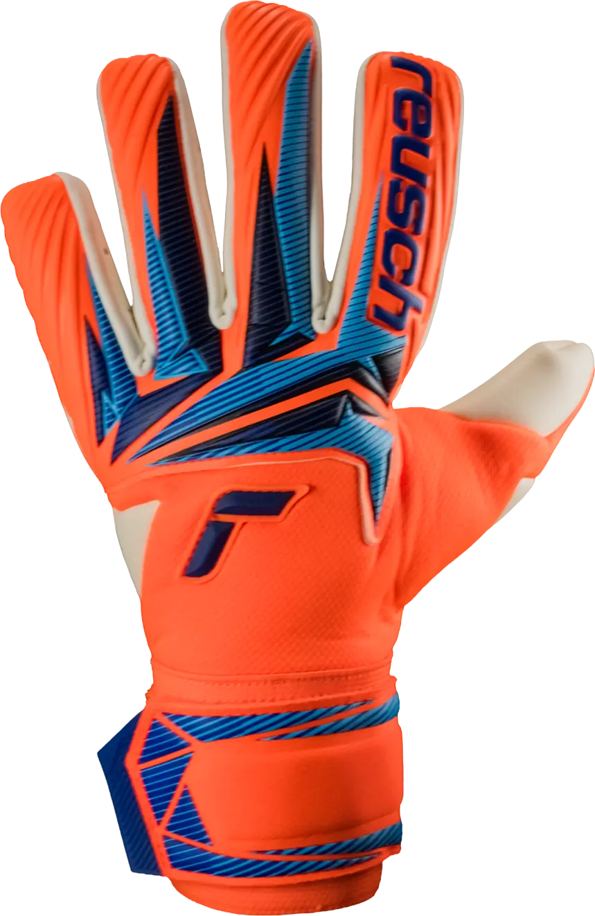 Guantes De Portero Reusch World CUP Attrakt Gold X NC Shocking Orange / Blue