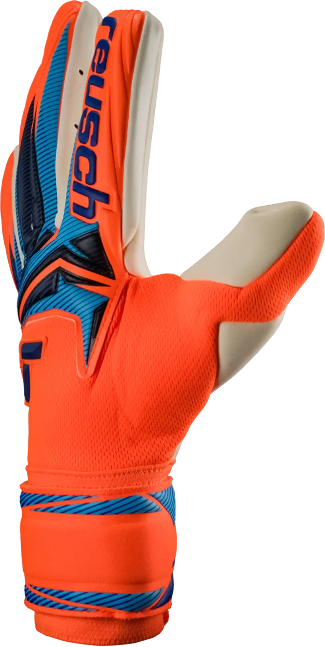 Guantes De Portero Reusch World CUP Attrakt Gold X NC Shocking Orange / Blue