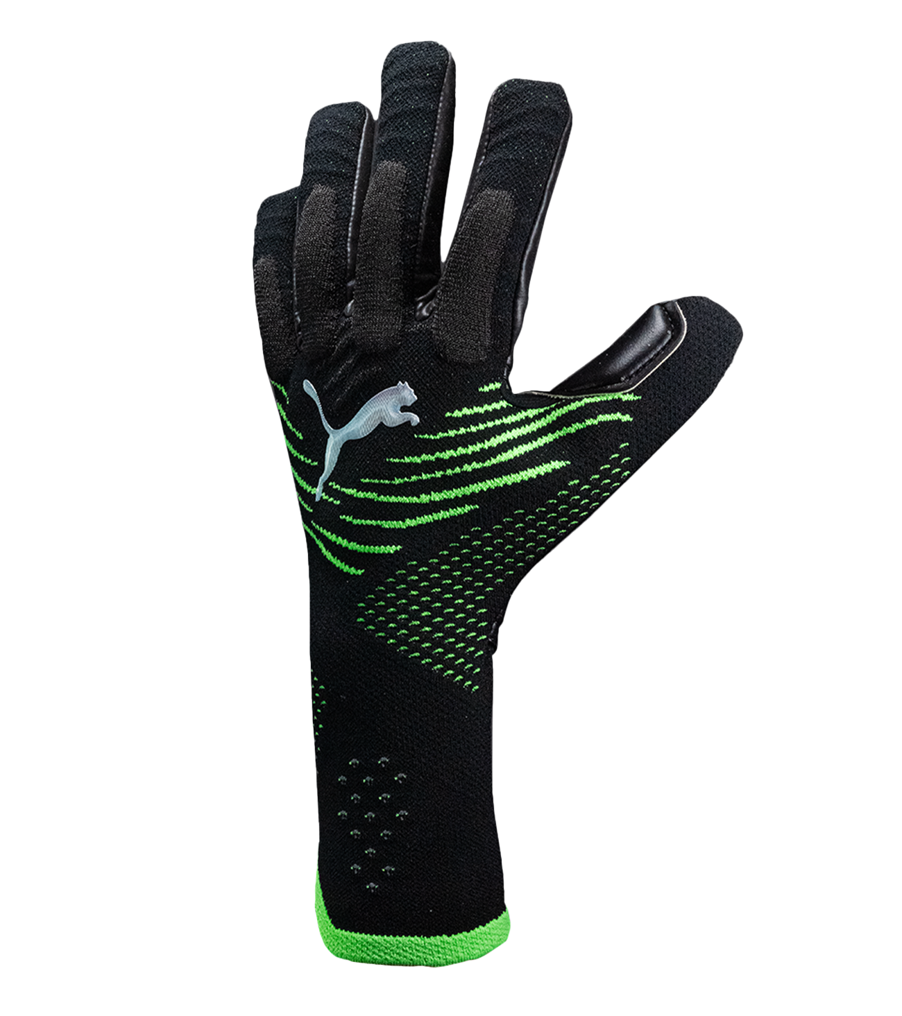 Light Gray-Green con palma Elite+ Dual Grip 4 mm, corte negativo NC, dorso con relieve en nudillos y cierre elástico. Máximo agarre, control y confort profesional.