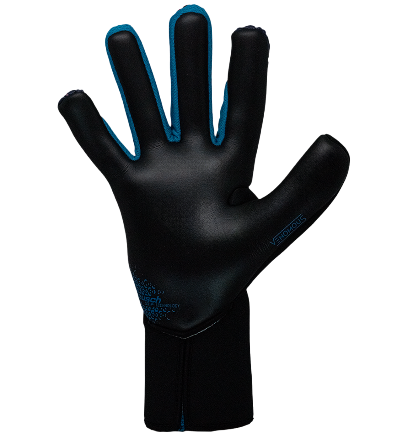 Guantes de portero Reusch Venomous Gold X Cosmic con palma Gold X de látex premium para agarre superior, corte Evolution preformado, dorso ventilado inspirado en reptiles y cierre AdaptiveFlex para ajuste seguro. Máximo control y durabilidad profesional.