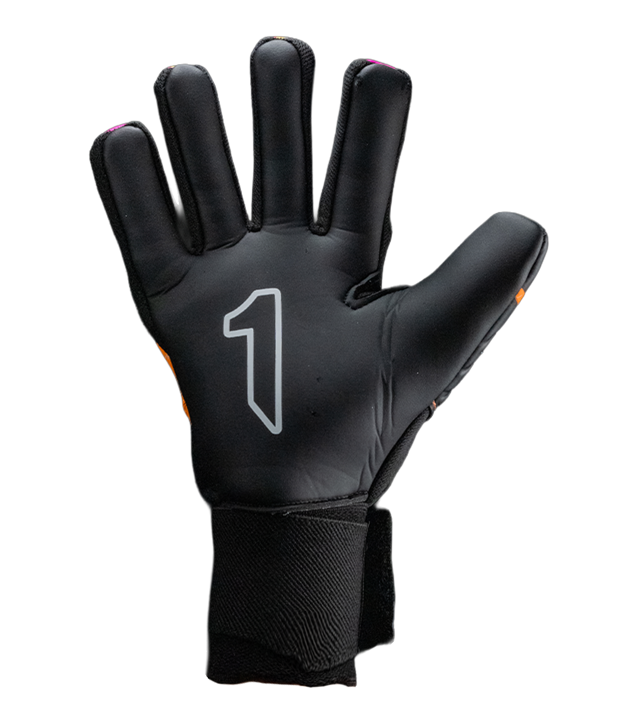 Magenta con palma Gecko Grip resistente para césped abrasivo, corte negativo para ajuste ceñido, dorso transpirable y cierre elástico reforzado. Ideal para porteros que inician en la portería.