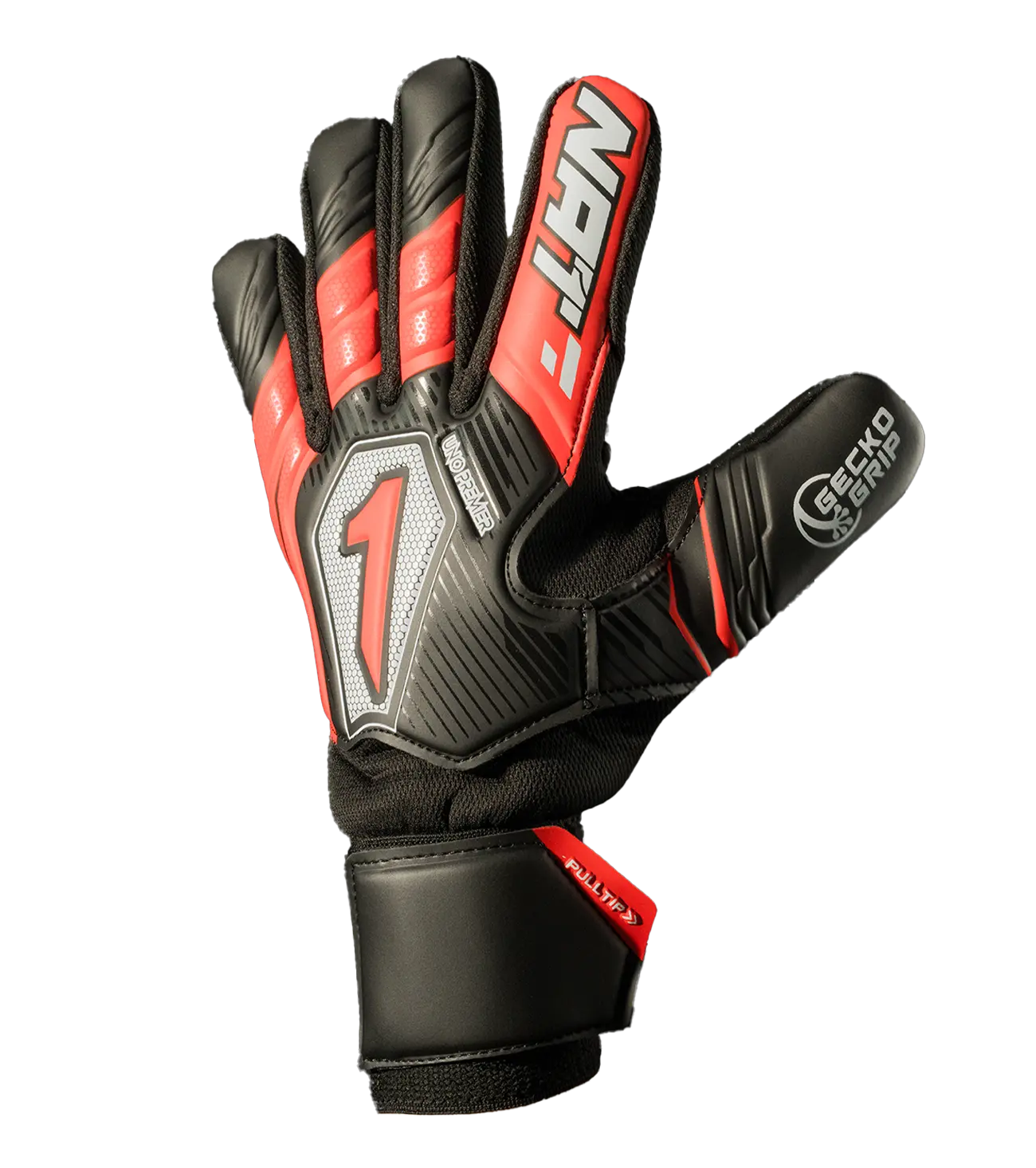 Guante de Portero Rinat Uno Premier Training Negro/Rojo.
