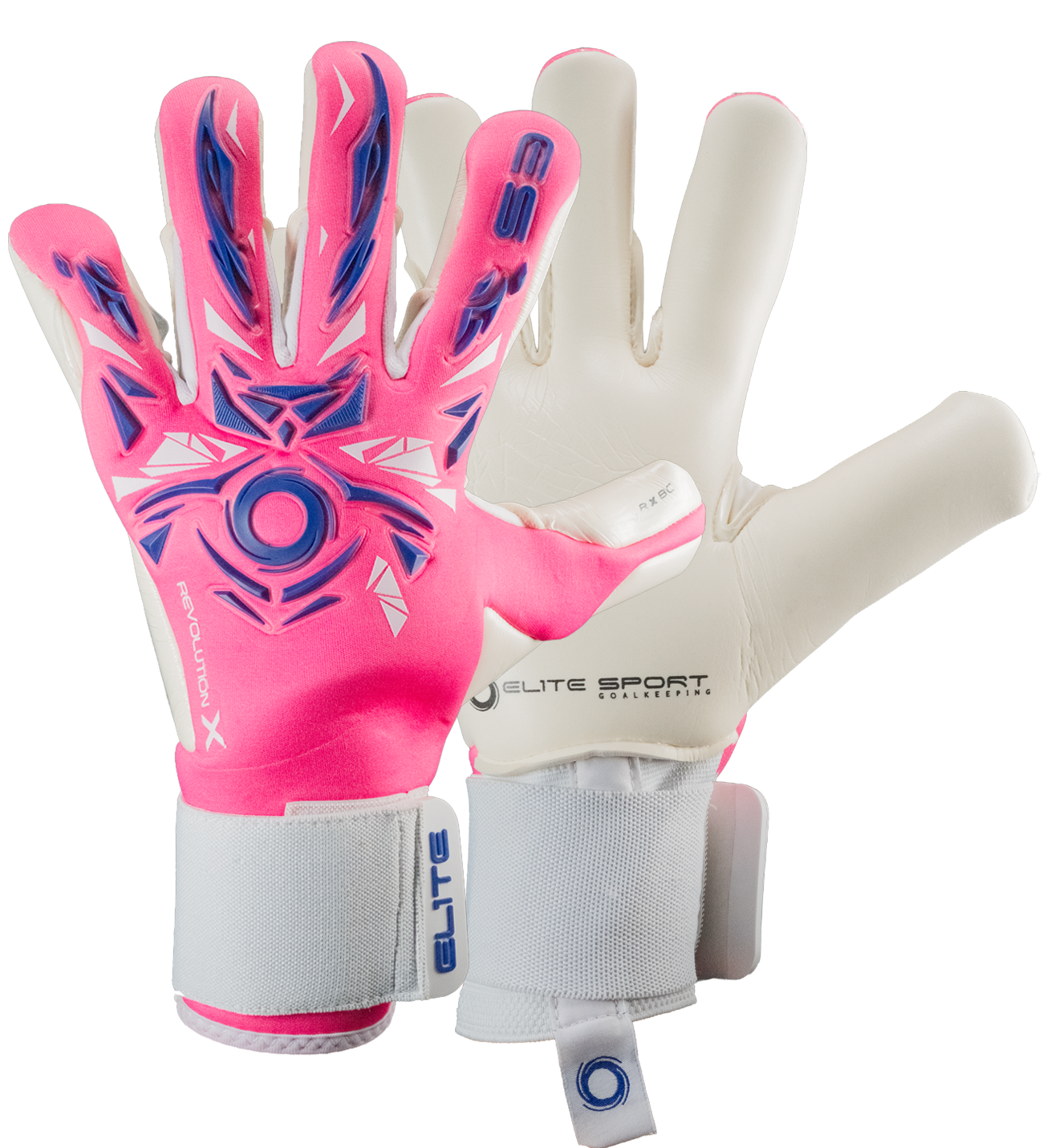 Guantes de portero Elite Revolution X BC con palma Ultra GTech Pro de 4 mm para agarre profesional, corte Flash X negativo con ajuste preciso, dorso Hybrid CR con goma 3D para protección y flexibilidad, y cierre elástico seguro ideales para jugar en cualquier condición climática.