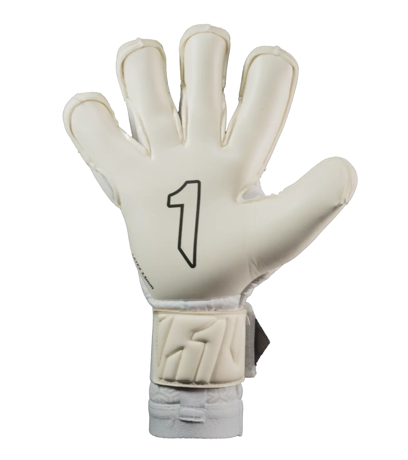 Guantes de portero Rinat Santoloco Pro blanco — palma | UnoKeeper