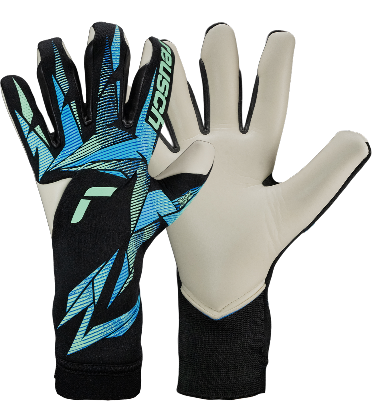 Guantes de portero Reusch Attrakt Re:Grip Strapless con látex RE:GRIP de doble capa para mayor durabilidad y agarre prolongado, corte Evolution negativo tipo segunda piel, diseño strapless ligero y dorso de silicona para control y comodidad profesional.