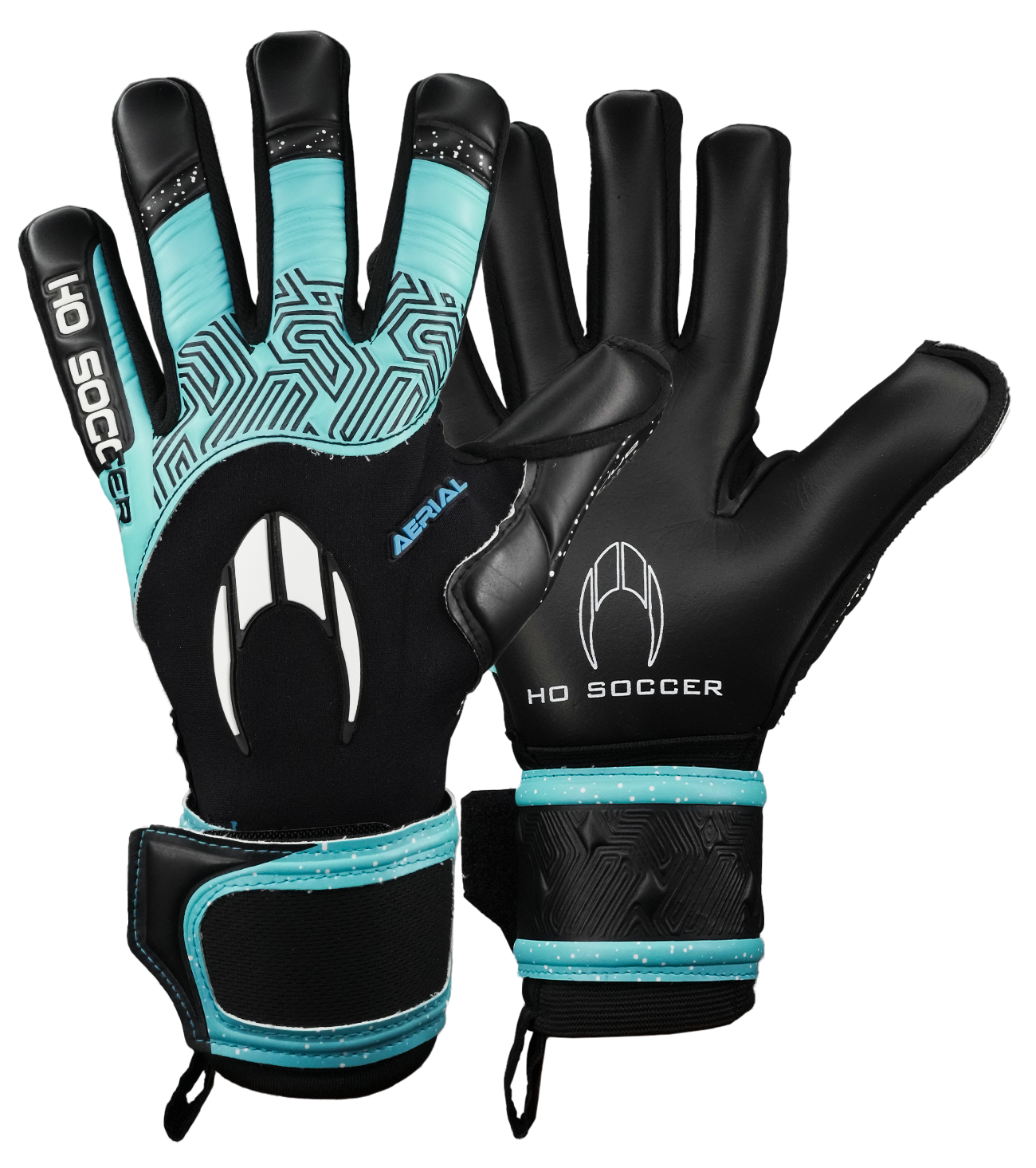 Guantes de portero de futbol HO Soccer Aerial II Blue Shadow 0