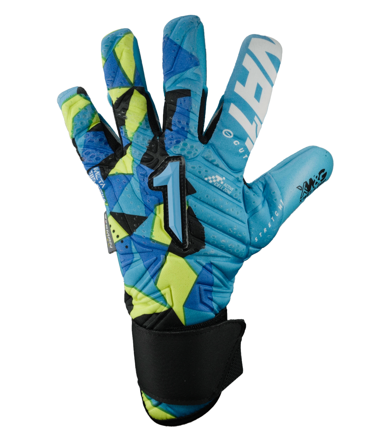 Guantes de portero de futbol Meta Tactik Alpha Azul 1