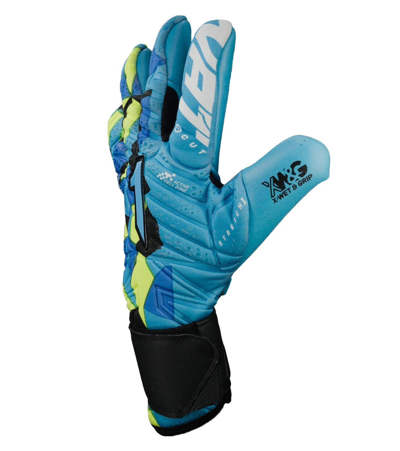 Guantes de portero de futbol Meta Tactik Alpha Azul 2