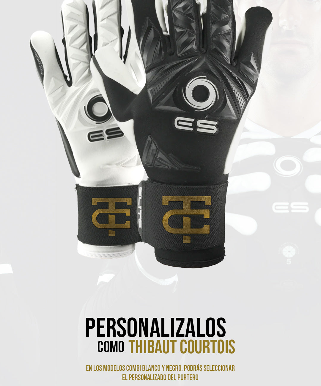 Elite Sport revolution 2 combi guantes de portero de futbol de thibaut courtois 2