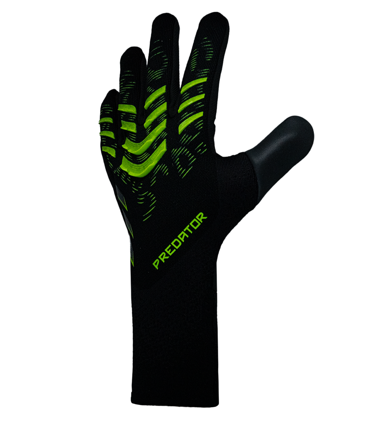 Guantes de portero de fútbol Adidas Predator Pro – con látex URG 2.0 de agarre profesional, corte negativo de ajuste preciso y dorso en punto flexible con silicona para control total. Disponibles en UnoKeeper.
