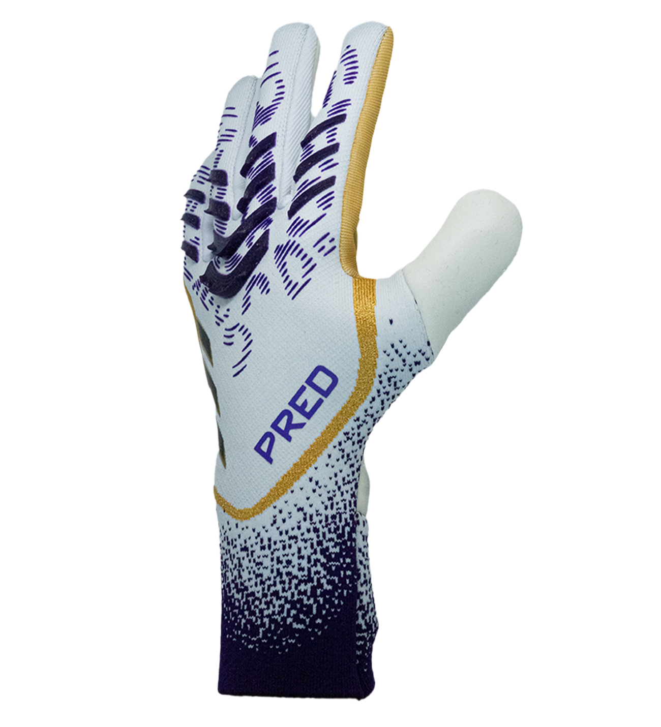 Guantes de portero de fútbol Adidas Predator Pro Hybrid – látex URG 2.0 de máximo agarre, corte negativo ceñido, dorso con silicona HD Grip y muñequera elástica sin tira. Control, precisión y rendimiento profesional. Disponibles en UnoKeeper.
