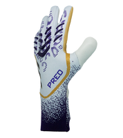 Guantes de portero de fútbol Adidas Predator Pro Hybrid – látex URG 2.0 de máximo agarre, corte negativo ceñido, dorso con silicona HD Grip y muñequera elástica sin tira. Control, precisión y rendimiento profesional. Disponibles en UnoKeeper.