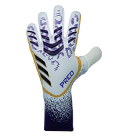 Guantes de portero de fútbol Adidas Predator Pro Hybrid – látex URG 2.0 de máximo agarre, corte negativo ceñido, dorso con silicona HD Grip y muñequera elástica sin tira. Control, precisión y rendimiento profesional. Disponibles en UnoKeeper.