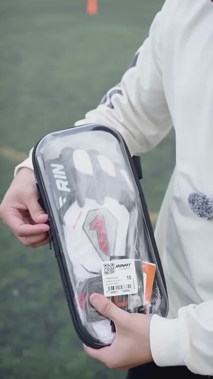 Video Guantes de Portero Rinat Uno Premier Pro Negro/Blanco/Rojo