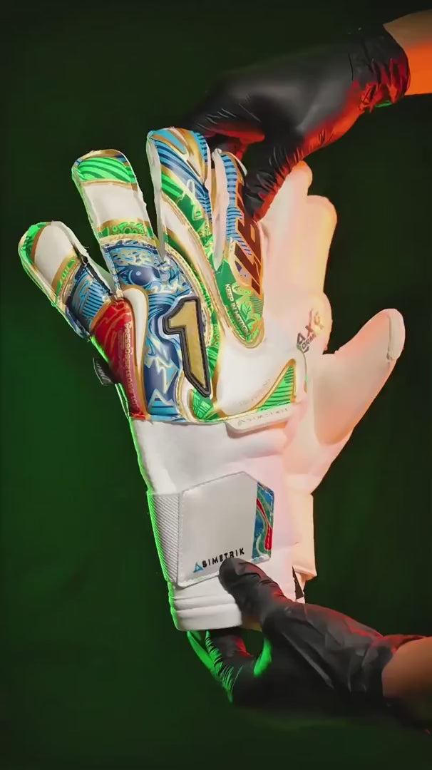 Video Guantes de Portero Rinat Asimetrik Prime Amarillo Rosa Naranja