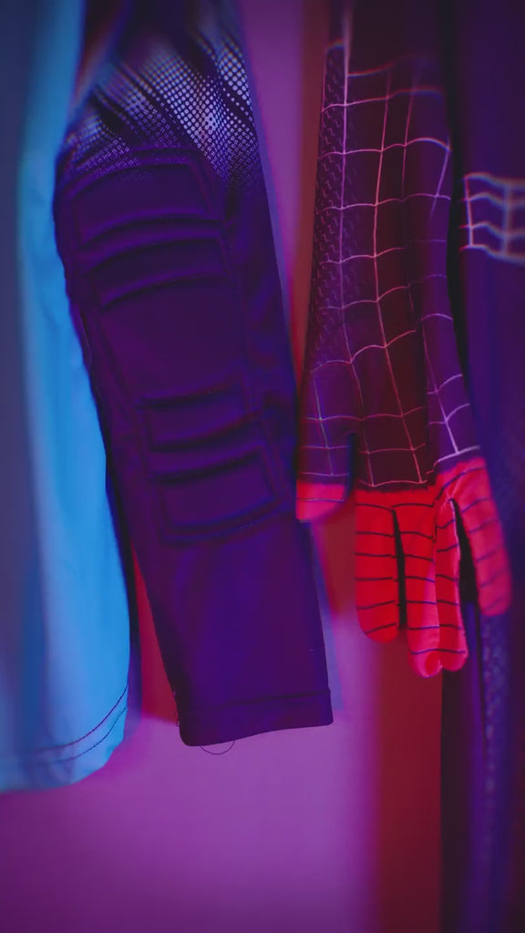 Video Guantes de portero Elite Sport Spin Negro Rojo Azul
