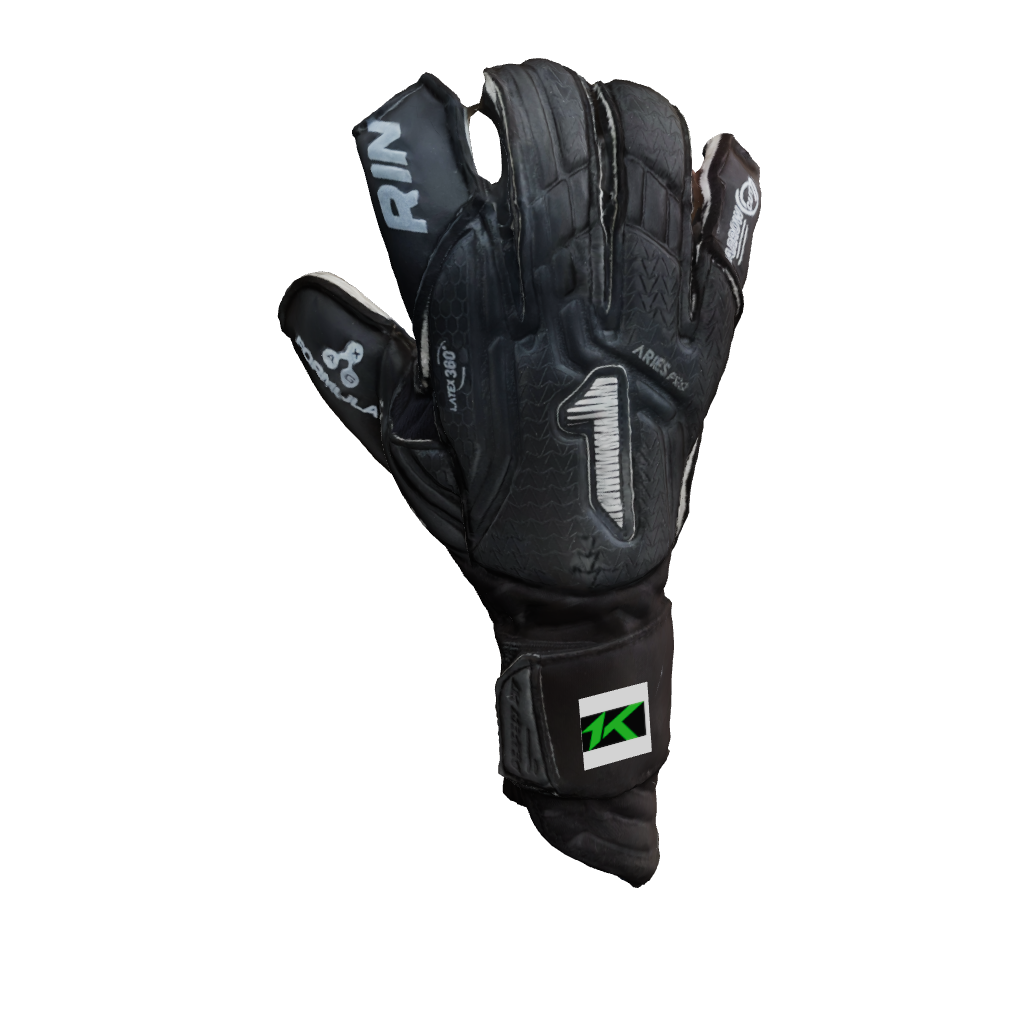 Guantes de portero de futbol Aries Nemesis Pro negro rinat unokeeper 2