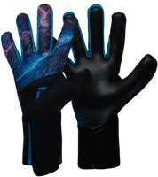 Guantes de portero de fútbol Reusch Venomous Gold X Cosmic – látex Gold X de agarre profesional, corte Evolution Cut para ajuste natural, dorso ventilado con diseño inspirado en reptiles y cierre AdaptiveFlex para máxima sujeción. Rendimiento de élite disponible en UnoKeeper.
