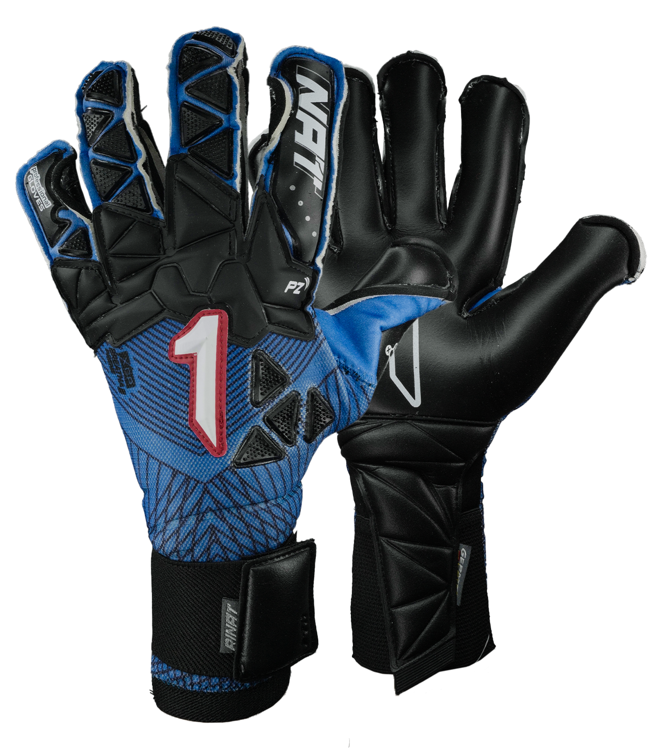 Guantes de portero de futbol Xtreme Guard Zhero Pro Azul 0