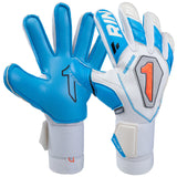 Guantes de Portero Rinat Uno Premier Prime   Blanco - Azul