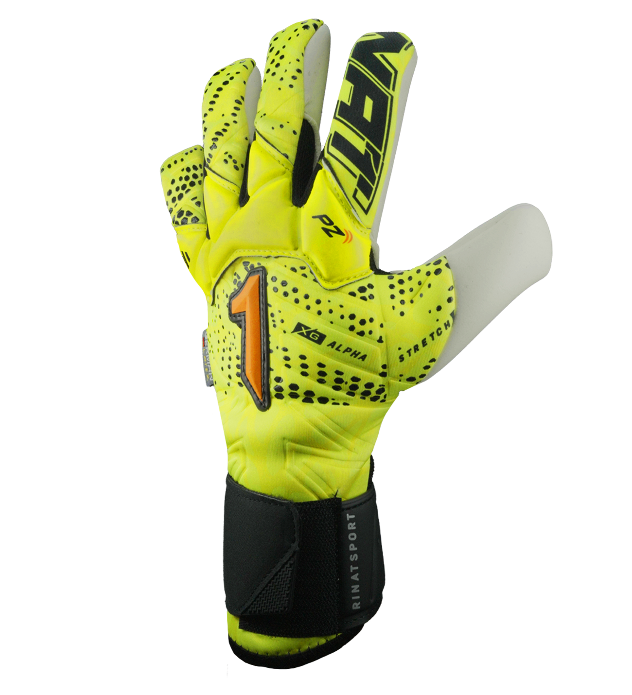 Guante De Portero De Futbol Rinat Xtreme Guard Dominius Alpha Amarillo Blanco 2